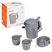 Чайник автомобильный 12В 800мл серый пластик Airline ABK1201