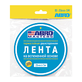 Лента клейкая двухсторонняя черная 20мм 5м Abro Masters BE20MM5MRW