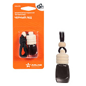 Ароматизатор подвесной Бутылочка черный лед Airline AFBU078