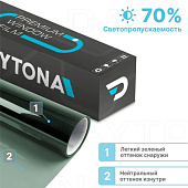 Пленка тонировочная атермальная зелёная 70% IR20 4х0.75м