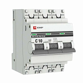 Выключатель автоматический 3P 10А (C) 4,5kA ВА 47-63 EKF