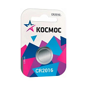 Элемент питания литиевый CR2016 1хBL 1шт Космос