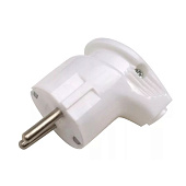 Вилка угловая з/к белая 16А 4152/4110 In home