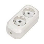 Колодка 2 гнезда 16А с/з Эксперт EKF