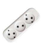 Колодка удлинителя 3-м пластик без заземления UNIVersal E203 RS