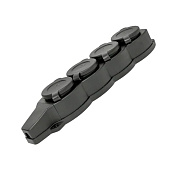 Розетка (колодка) четырехместная с защитными крышками каучуковая 230В 2P+PE 16A IP44 EKF Марс