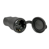 Розетка переносная с защитной крышкой каучуковая 230В 2P+PE 16A IP44 EKF Марс