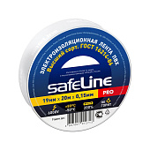 Изолента ПВХ 19мм 20м белая Safeline