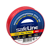 Изолента ПВХ 19мм 20м красная Safeline