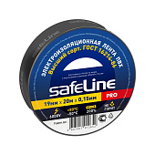 Изолента ПВХ 19мм 20м черная Safeline