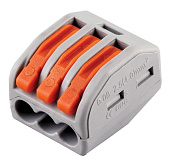 Клеммник 3х(0.08-2.5(4.0)) Wago 222-413 RS