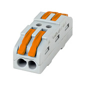 Строительно-монтажная клемма СМК 222-422 проходная 2 полюса 0,08-4мм2 25шт EKF