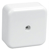 Коробка КМ41206-01 распаячная для о/п 50х50х22 мм белая (4 клеммы 3мм2) IEK