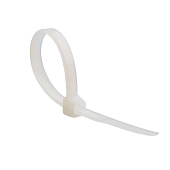 Хомут нейлоновый белый КСС 3х150 100шт Fortisflex