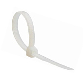 Хомут нейлоновый белый КСС 4х300 100шт Fortisflex