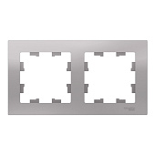 Рамка 2-м AtlasDesign универсал алюминий SE