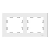 Рамка 2-м AtlasDesign универсал белый SE