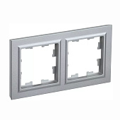 Рамка 2-м Brite РУ-1-БрА алюминий ІEK