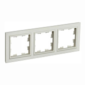 Рамка 3-м Brite РУ-3-БрКр бежевый IEK