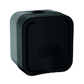Розетка 1-м ОП Tors 16A IP55 TS120 с заземлением, с крышкой графит IEK