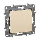 Выключатель 1-клавишный СП Etika 10А IP20 250В 10AX безвинтовые зажимы слоновая кость Legrand