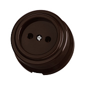 Розетка 2П 10А 250В коричневая Виви TDM