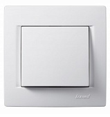 Выключатель Karina белый Lezard