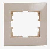 Рамка 1-ая горизонтальная б/вст Karina крем Lezard