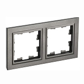 Рамка 2-м Brite РУ-2-БрШ шампань IEK