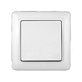 Выключатель 1-клавишный Hit белый SE