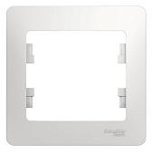 Рамка 1-м Glossa белый SE