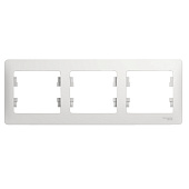 Рамка 2-м Glossa горизонт белый SE