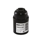 Патрон карболитовый подвесной Е27 черный TDM