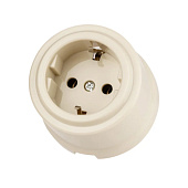 Розетка 2П+З 16А 250В слоновая кость Виви TDM
