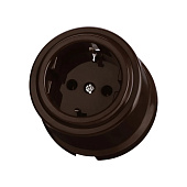 Розетка 2П+З 16А 250В коричневая Виви TDM