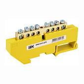 Шина PE "земля" на DIN-изоляторе ШНИ-6х9-8-Д-Ж IEK