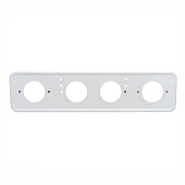 Рамка для номера металлическая белая под болт Skyway