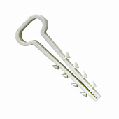 Дюбель-хомут нейлоновый 12-6 прямоугольный белый 100шт Fortisflex