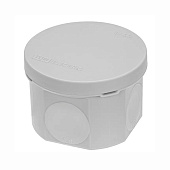 Распаячная коробка двухкомпонентная ОП D70х50мм IP66 4 входа серая TDM