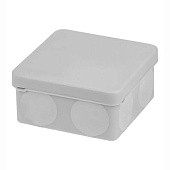 Распаячная коробка двухкомпонентная ОП 80х80х40мм IP66 8 входов серая TDM